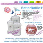 Screen shot of the Better Bottles Ltd website.