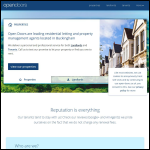Screen shot of the Open Doors Properties Ltd website.