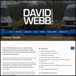 Screen shot of the David Webb Engineering Ltd website.