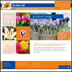 Screen shot of the De Ree UK Ltd website.