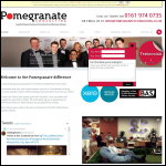 Screen shot of the Pomegranate Consulting Ltd website.