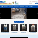 Screen shot of the Act Cleaning Solutions Ltd website.