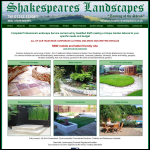 Screen shot of the Shakespeare's Landscapes Ltd website.