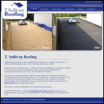 Screen shot of the T Sullivan Roofing Ltd website.