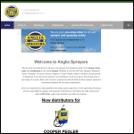 Screen shot of the Anglia Sprayers Ltd website.