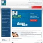 Screen shot of the Chemspec Direct website.
