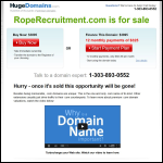 Screen shot of the Rope Recruitment Ltd website.
