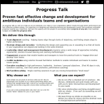 Screen shot of the Progress Talk & Thinking website.