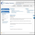 Screen shot of the Safety Central website.