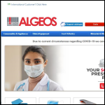 Screen shot of the A. Algeo Ltd website.