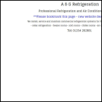 Screen shot of the A Gv Refrigeration Ltd website.