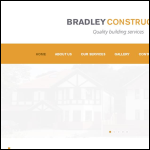 Screen shot of the Bradley Building & Construction Ltd website.