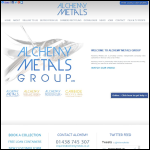 Screen shot of the Alchemy Metals Ltd website.