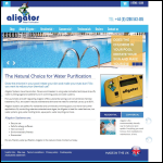 Screen shot of the Aligator Systems (UK) Ltd website.