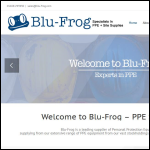 Screen shot of the Blu-frog Trading Ltd website.