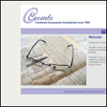 Screen shot of the Combs Accountancy Ltd website.
