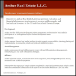 Screen shot of the Amber Real Ltd website.