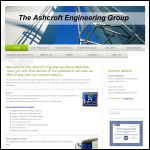 Screen shot of the Ashcroft Engineering website.