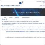 Screen shot of the Art Components Ltd website.