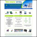 Screen shot of the Home Computer Services website.