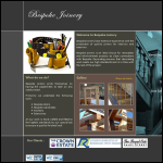Screen shot of the Bespoke Joinery Ltd website.