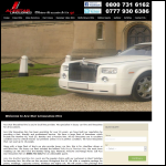 Screen shot of the Ace Star Limousines Hire website.