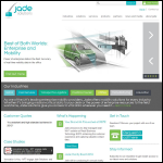Screen shot of the Jade Communications Ltd website.