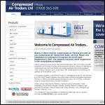Screen shot of the Compressed Air Traders Ltd website.