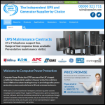 Screen shot of the Computer Power Protection (Sales) Ltd website.