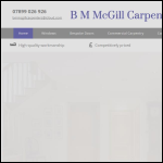 Screen shot of the B & M Carpenters Ltd website.
