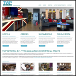 Screen shot of the TWP Designs website.