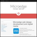 Screen shot of the Website Designer Microedge website.