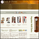 Screen shot of the Clocks & Chimes website.