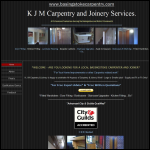 Screen shot of the KJM Carpentry & Joinery Basingstoke website.