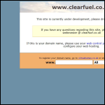Screen shot of the Clearfuel Ltd website.