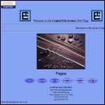 Screen shot of the Capital Electronics & Components website.