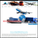 Screen shot of the Ascope Shipping Services website.