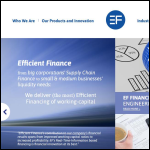 Screen shot of the Efficient Finance Ltd website.