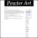 Screen shot of the Pewter Art UK Ltd website.