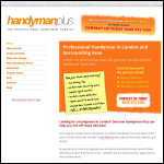 Screen shot of the Handyman Plus website.