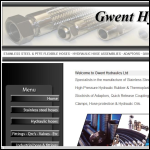 Screen shot of the Gwent Hydraulics Ltd website.