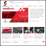 Screen shot of the DiskShred (GB) Ltd website.