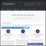 Screen shot of the DataWreck website.