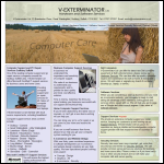 Screen shot of the V-Exterminator Ltd website.