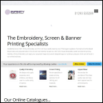 Screen shot of the Infinity Print & Embroidery (Surrey) Ltd website.