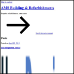 Screen shot of the A.M.S. (Building & Refurbishments) Ltd website.