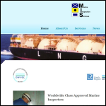 Screen shot of the Marine Inspection Services website.