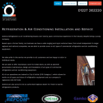 Screen shot of the Admiral Refrigeration & Air Conditioning Ltd website.