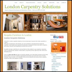 Screen shot of the London Carpentry Solutions website.
