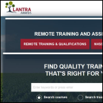 Screen shot of the Lantra website.